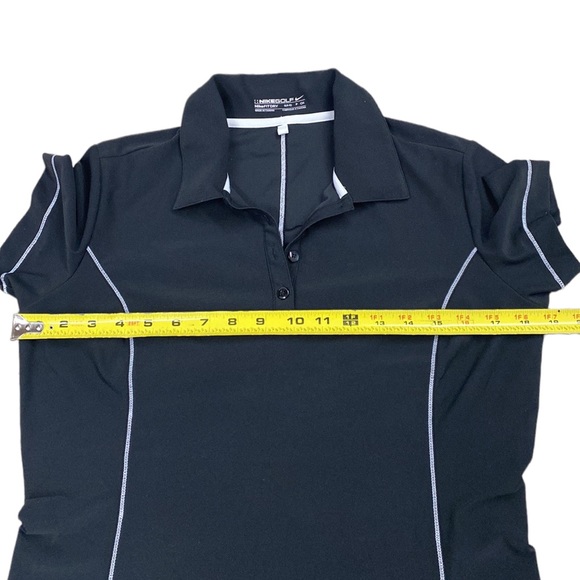 Nike Golf Short Sleeve Tee Fit Dry, Black with White, Striping under Col… - Picture 9 of 9